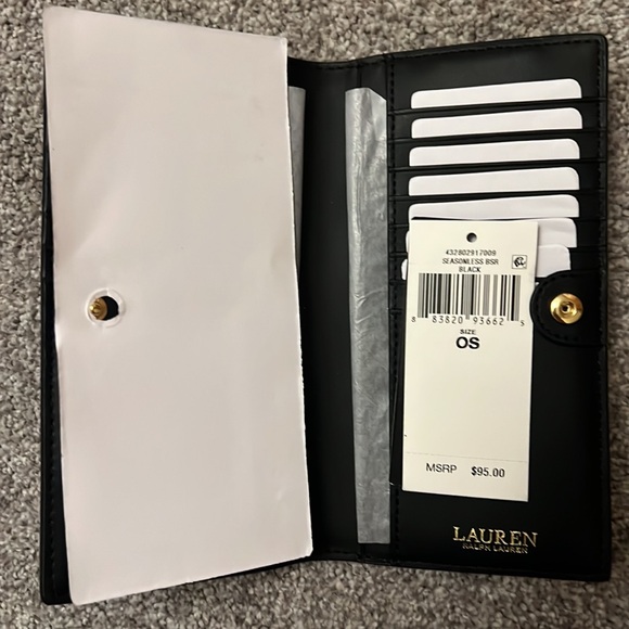 NWTs Ralph Lauren black wallet - Picture 8 of 11